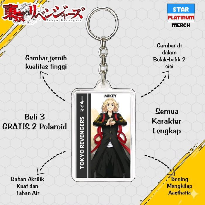 Gantungan Kunci Tokyo Revengers - พวงกุญแจ Tokyo Revengers - Ganci อะนิเมะ - Gantungan Kunci Chifuyu