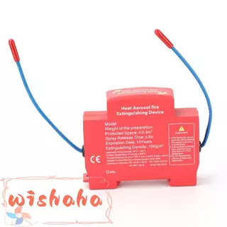 WISHAHA เครื่องดับเพลิงอัตโนมัติ, อุปกรณ์สารหน่วงไฟในครัวเรือนแบบ Dual-line, อุปกรณ์ดับเพลิงราง DIN บนมลภาวะ