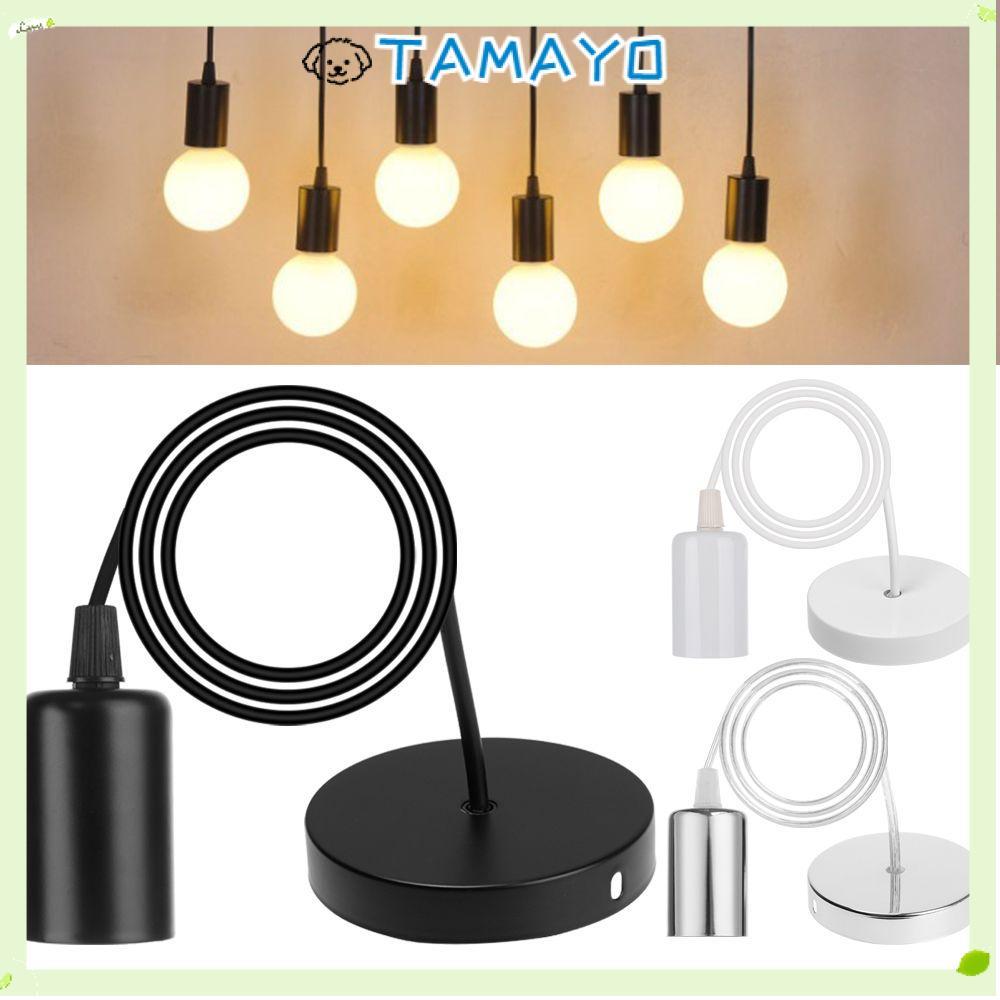 TAMAYO 0.5 M/0.8 M/1 M/1.2 M/1.5 M/2 M E27 โคมไฟผู้ถือ Vintage Retro สายไฟ Grip ฐานสกรู