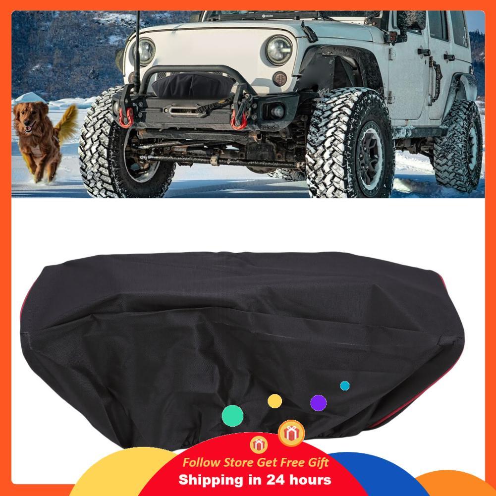 Skejnojj Aramox Winch Cover 600D Oxfordผ้ากันน้ำWindproof 21.5X7.5X9.5 นิ้วสำหรับ 8500-12500 ปอนด์ไฟ
