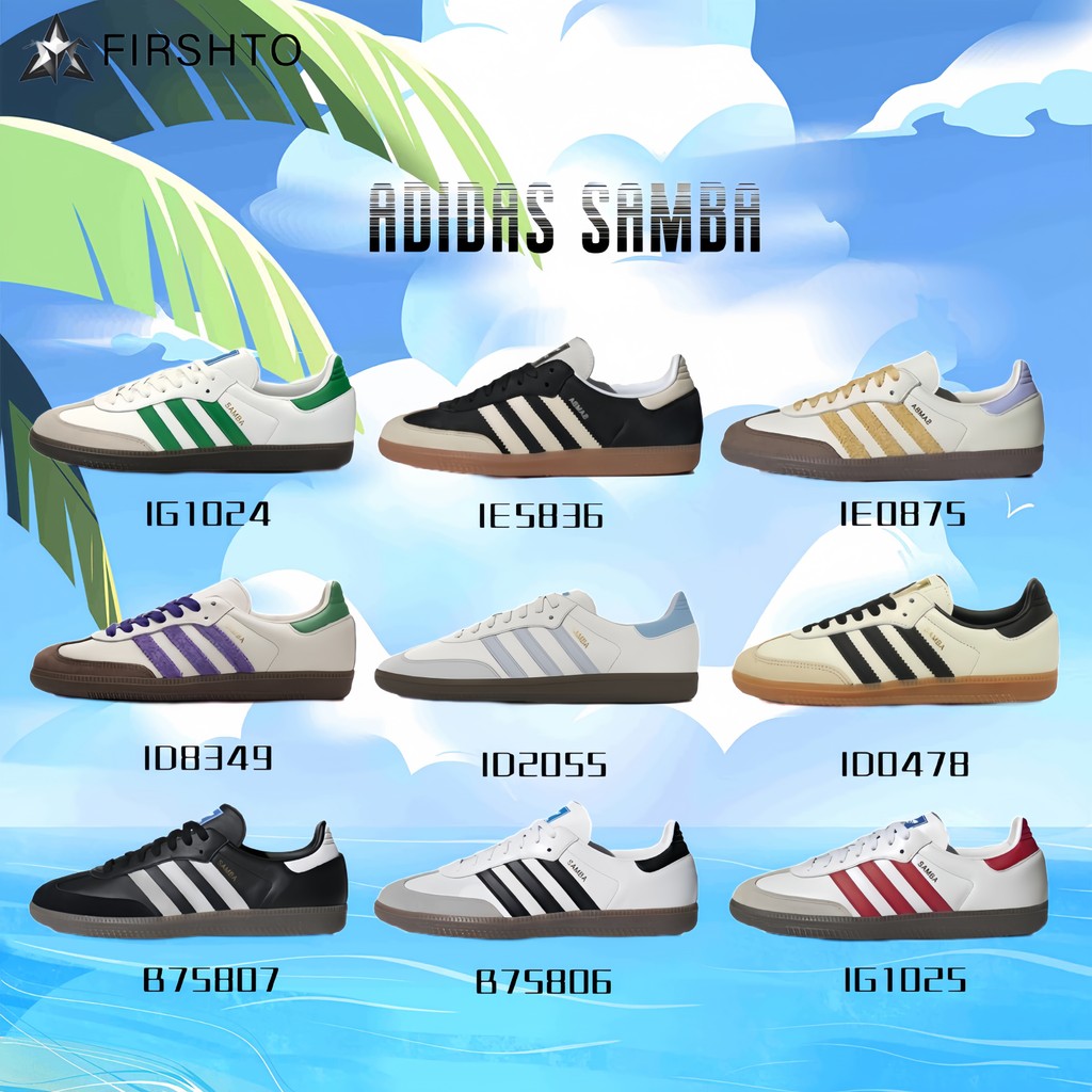 รองเท้าลำลอง adidas originals SAMBA OG ของแท้100% IG1025/IE5836/IE0875/ID0478/ID8349