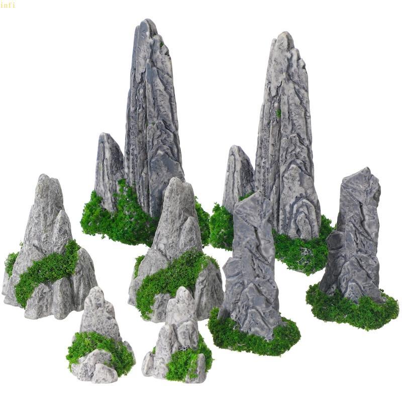 Infi 8 คอลเลกชันภูเขาขนาดเล็กประดิษฐ์ Crafted Summit Miniature สําหรับจัดโต๊ะ Creative Vistas