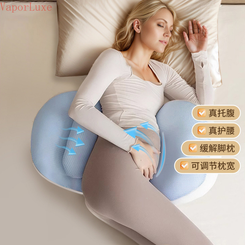 ไอลักซ์ หมอนตั้งครรภ์แบบปรับได้สําหรับทั้งระยะ - 30 ° Ergonomic Support for Side Sleeping, Belly & B