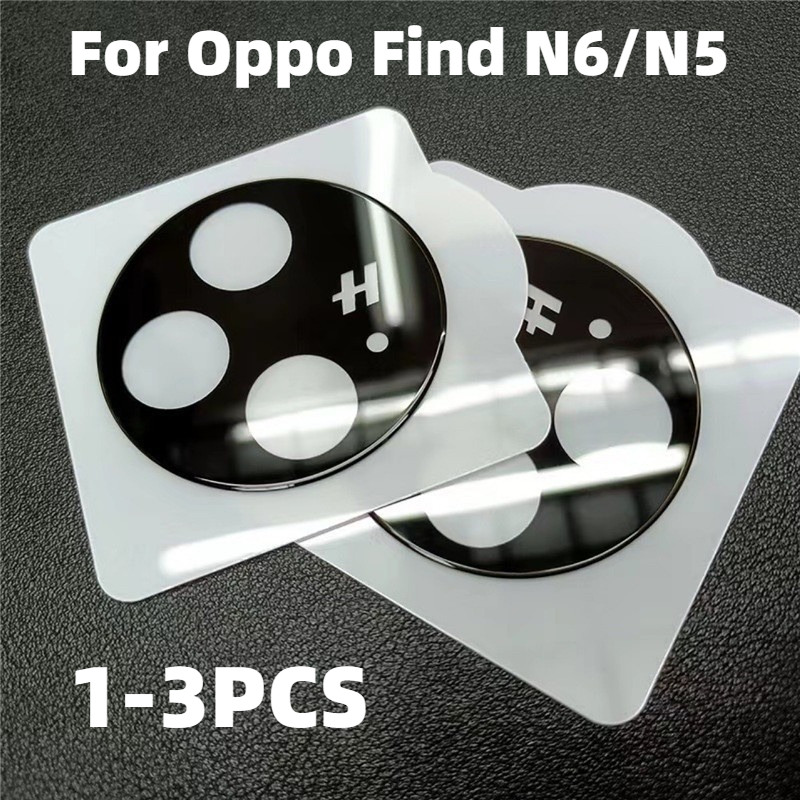 1-3 ชิ้น HD ขอบดําเลนส์กล้องฟิล์มกระจกนิรภัยสําหรับ Oppo Find N6 N5 Anti-Fingerprints โทรศัพท์ฝาหลังเลนส์สําหรับ Oppo FindN6 FindN5 เลนส์ป้องกัน