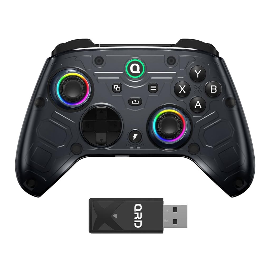 คอนโทรลเลอร์ไร้สาย QRD FERROX M5 สําหรับ Xbox Series X|S,One,Switch,PC,Xbox Controller พร้อม Dongle 