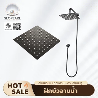 GLOPEARL ฝักบัวอาบน้ำแบบเรนชาวเวอร์ หัวหมุน 360 องศา ติดตั้งง่าย ใช้กับเครื่องทำน้ำอุ่นได้