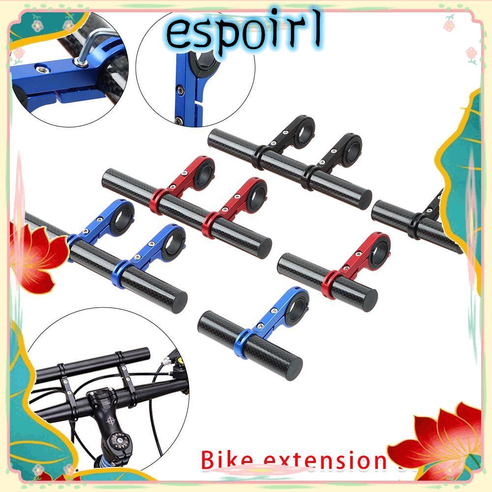 ESPOIR ตัวขยายแฮนด์จักรยาน ขนาด 20/10 ซม. อุปกรณ์เสริมจักรยานแบบคาร์บอนสองท่อน