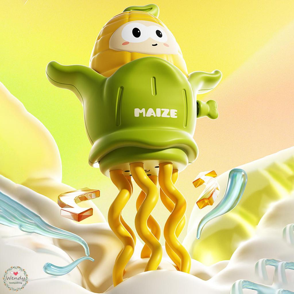 Wind-Up Wiggly Corn Toy Interactive Hand-Crank Mechanical Toy สําหรับเด็กเด็กชายและเด็กหญิงของขวัญ