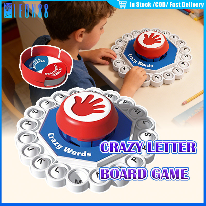ของมาใหม่！Boardgame เกมคําศัพท์ เกมฝึกสมอง การศึกษาภาษาอังกฤษ ง่ายต่อการพกพา เสริมพัฒนาการเด็ก ของเล