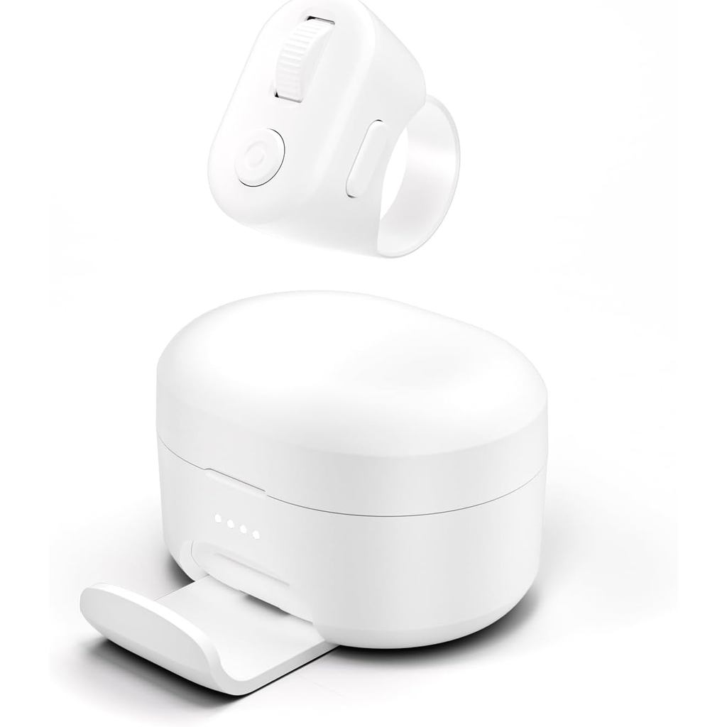 แหวนเลื่อนพร้อมขาตั้งโทรศัพท์หน้าสําหรับ iPad & Android Tablet Ebook Reading, Bluetooth Connected, R