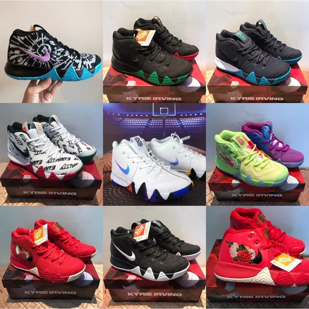 Irving 4 Irving รองเท้าบาสเก็ตบอล แบบ South Coast Mandarin Duck ในสีดำและแดง รองเท้าผ้าใบคุณภาพเยี่ย