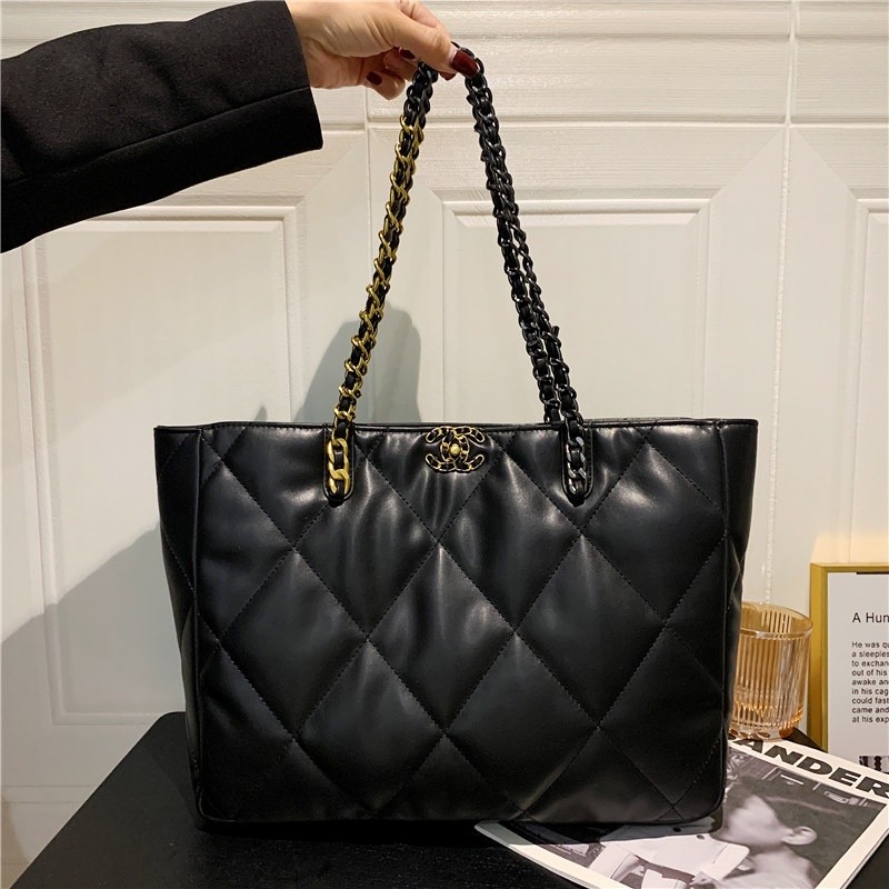 FC1 Channel5647 Women Tote Bag Mid Size Fashion Shoulder Canvas Bag M