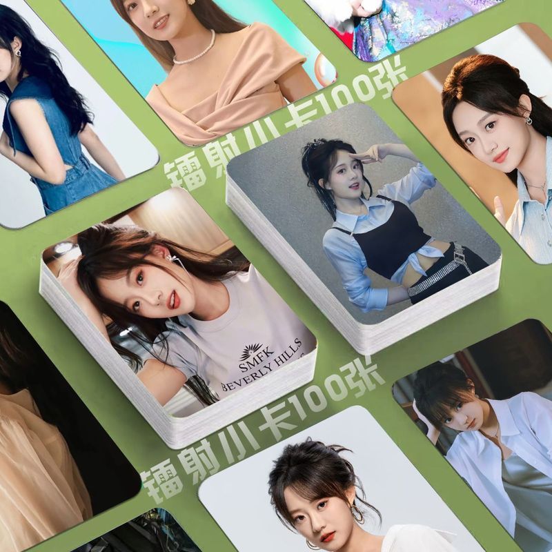 Hou Chengyue Laser Photocard Short Drama Actor โปสเตอร์ที่กําหนดเองสไตล์เดียวกันโปสการ์ดลายเซ็นภาพ 1