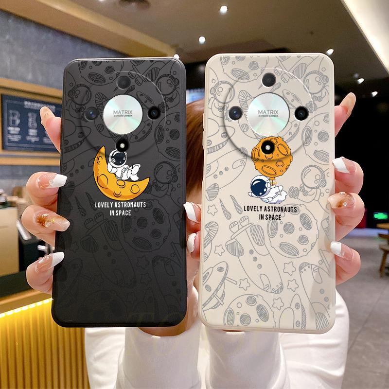 เคส Honor X9B 5G เคสโทรศัพท์ซิลิโคนนิ่มนักบินอวกาศภาพประกอบเคสโทรศัพท์ TKR