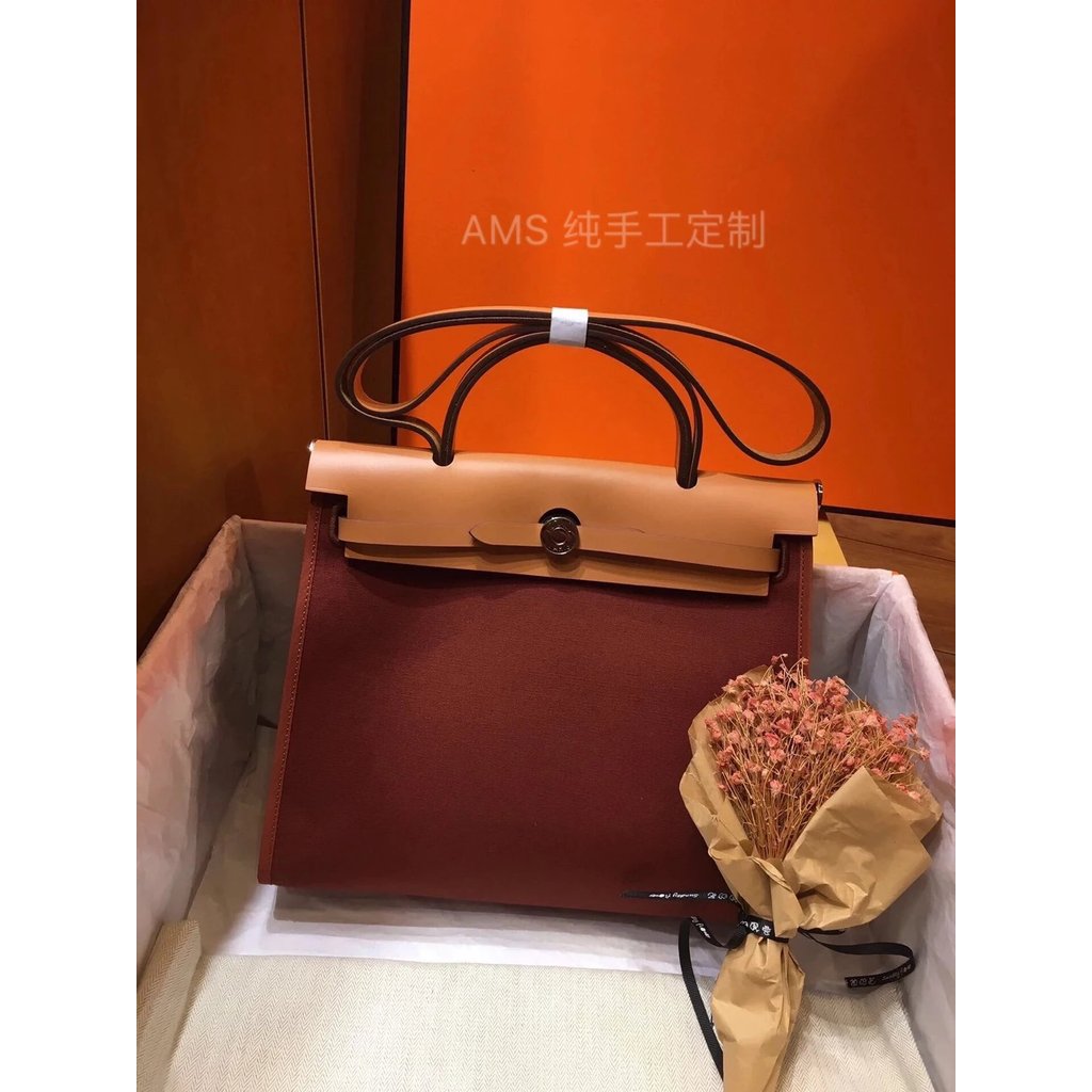 NOZA Herbag 31cm Bordeaux Red/Medium Brown พร้อมส่ง