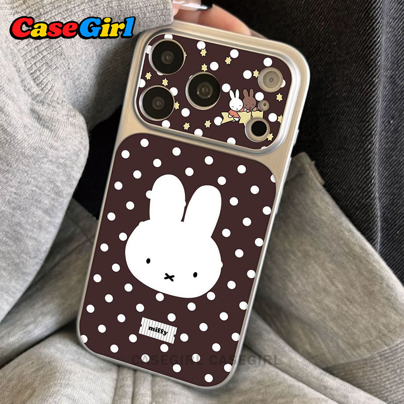 เคสไอโฟน IPhone 11 13 15 16 14 17 PRO MAX 15 16 14 Plus 16 11 13 15 12 Pro ลาย Miffy กระต่ายน่ารัก