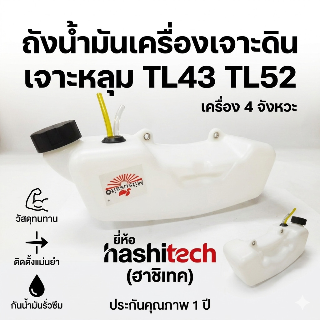 ถังน้ำมันเครื่องเจาะดิน เจาะหลุม TL43 TL52  เครื่อง 4 จังหวะ