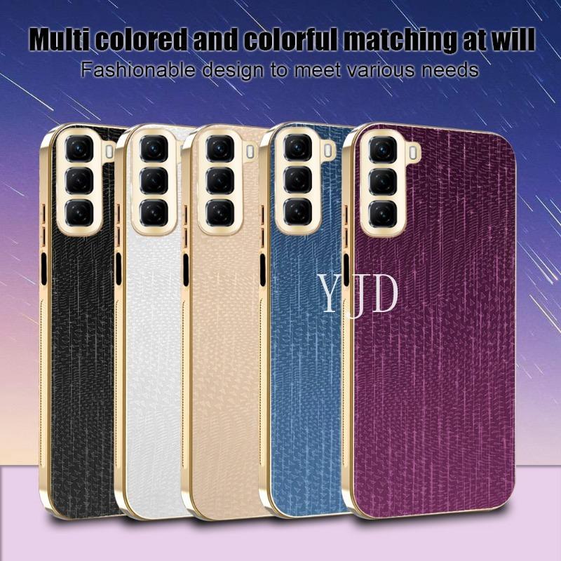 YJD สําหรับ Infinix Hot 50 Pro Plus X6720 X6882 X6881 X6880 Meteor Electroplated กรอบ Anti-Drop เคสโ