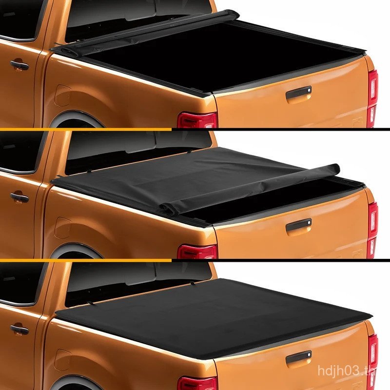 สําหรับ Ford Ranger 5 Ft Pull-Lock-Go Tonneau ฝาครอบสวมใส่ Resist Dual T-Slot ฝาครอบด้านหลัง IP56 กั