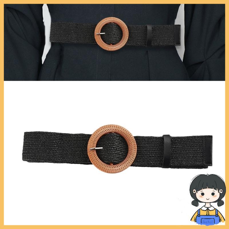 Bohemian Crochet Belt Aesthetic Stretchy Belt Wide Waistband Women Accessories