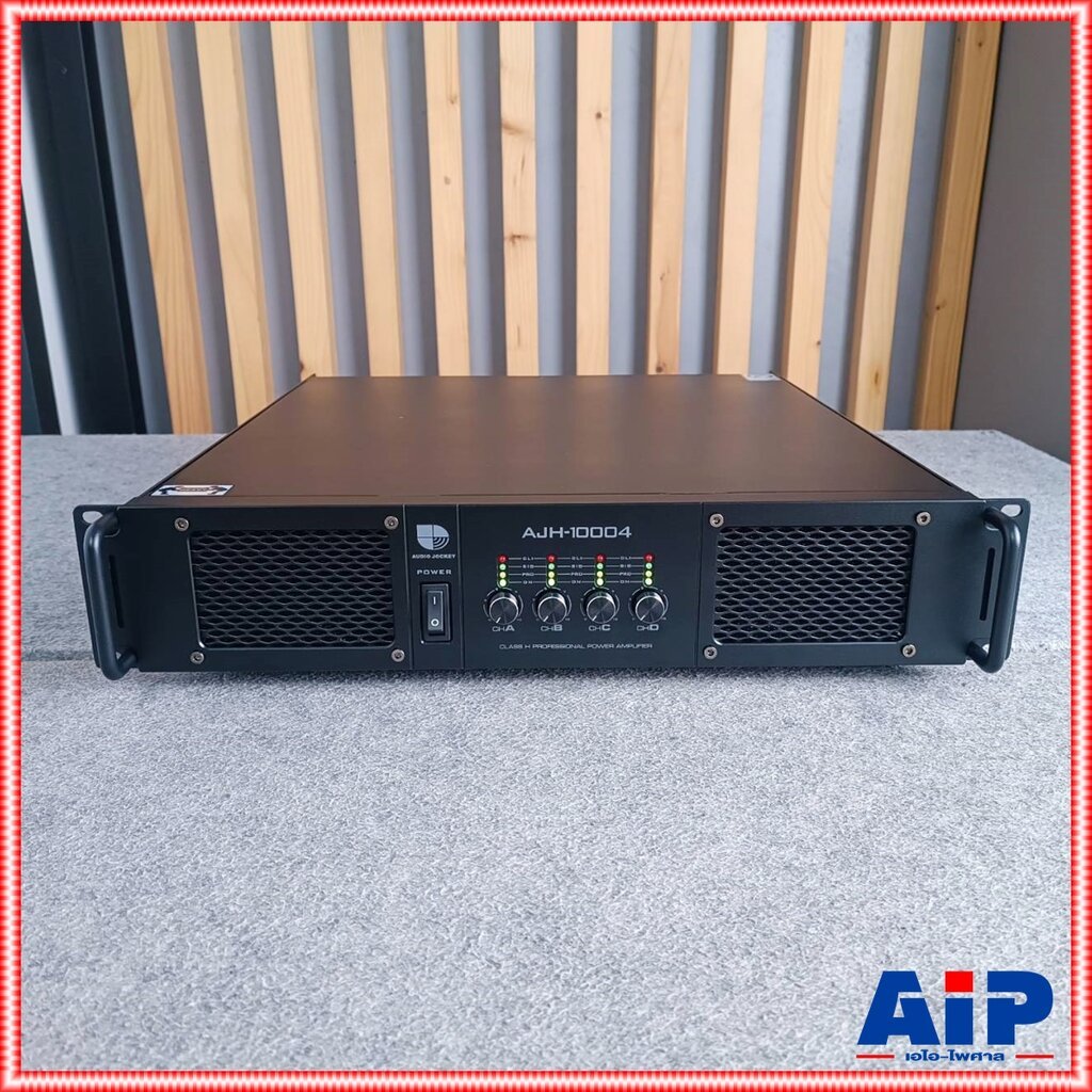 AUDIO JOCKEY A&J AJH-10004 poweramp 4 แชนแนล Class-H เพาเวอร์แอมป์ เครื่องขยายเสียง AJH 10004 AJH100