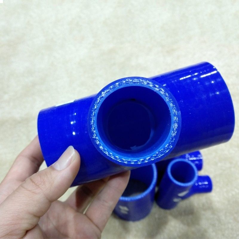 T-Shape Silicone Intake Pipe Car Modification Turbocharger Silicone Hose HKS Blow Off Valve Adapter