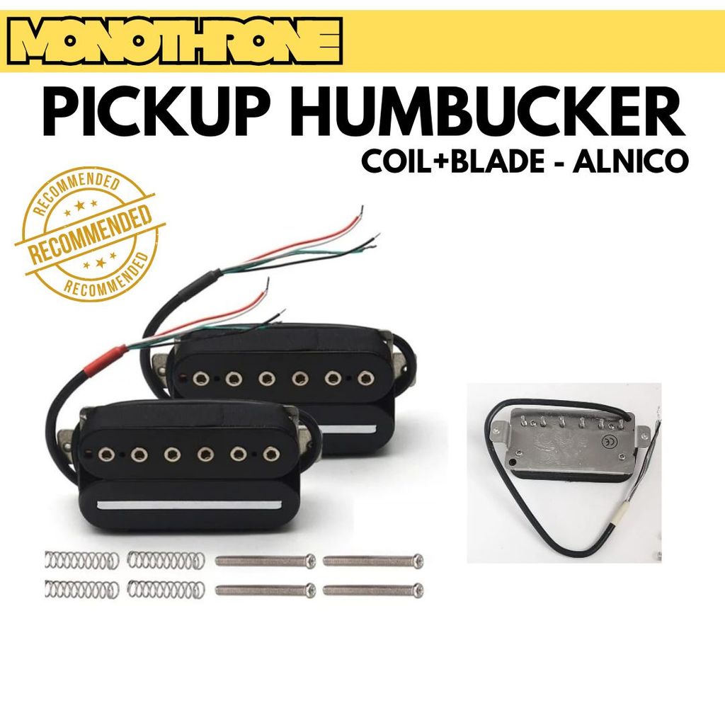 รถกระบะ Humbucker กีตาร์ Dual Coil Humbucker Coil Split Pickup Humbucker Alnico Spool Humbucker ใบมี