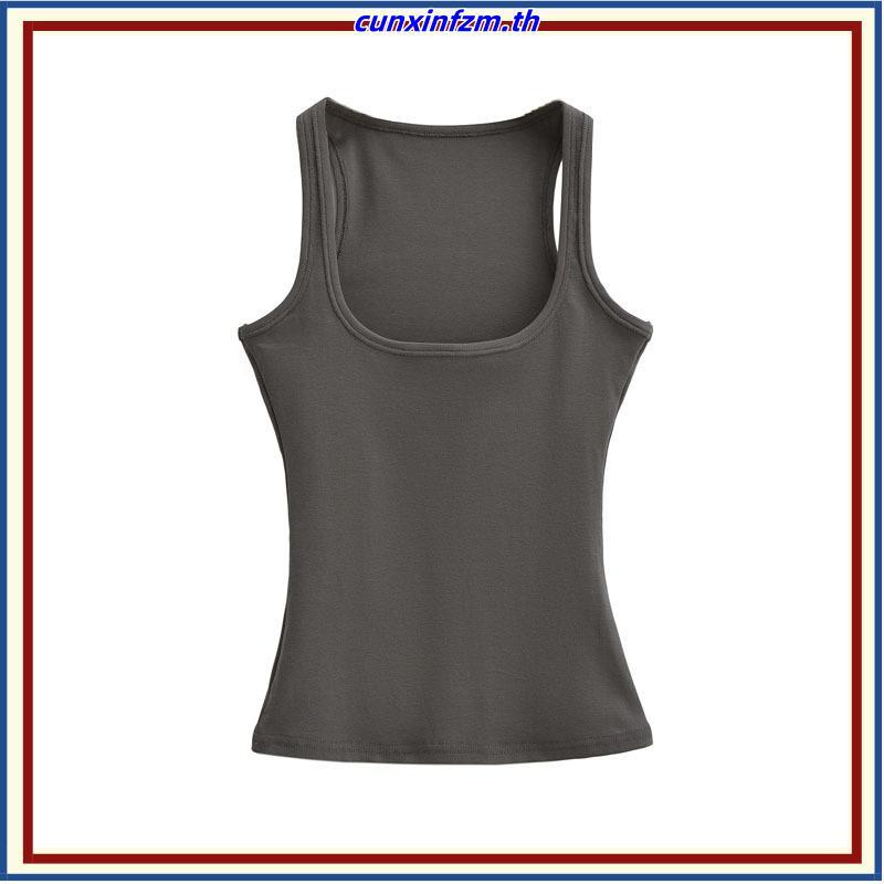 Atipashop - SERENOR LUXE TANK เสื้อกล้าม แขนกุด มีฟองน้ำในตัว ถอดฟองน้ำได้