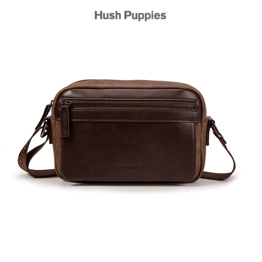 กระเป๋าผู้ชาย Hush Puppies- BRIXTON MESSENGER BAG- S- HPE50315DBR