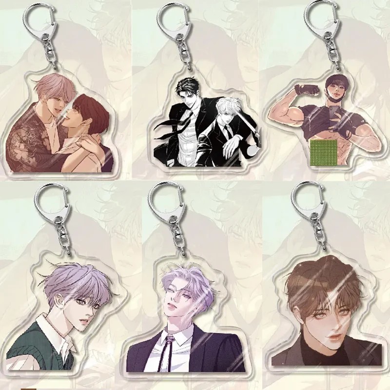 พวงกุญแจอะคริลิคอะนิเมะ Manhwa น้ําต่ําใน Twilight Seaside Night Yeo Taeju Kim Euihyun Boylove กระเป