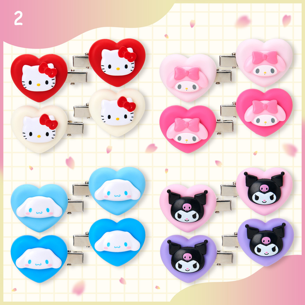 กิ๊บติดผม sanrio กิ๊บsanrio แท้ กิ๊บติดผมฉลามและหวีกระจก จาก January x Sanrio (Kitty & Melody)
