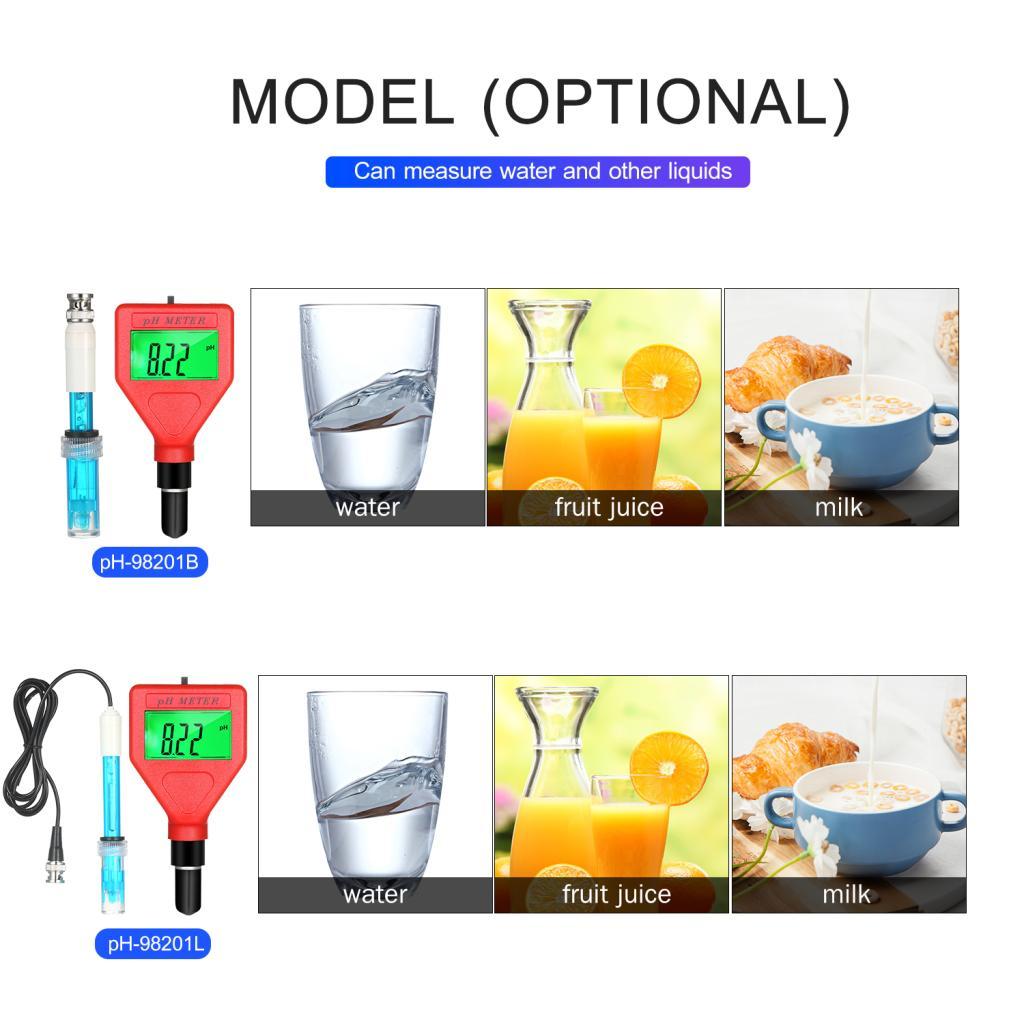 Stylish365 pH Meter 0-14pH ช่วงการวัดเครื่องทดสอบคุณภาพน้ํา 1.5 นิ้ว LCD PH ปากกาพร้อมไฟแบ็คไลท์สีเข