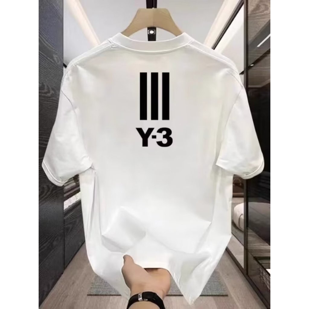 ปลาค็อด ปลาค็อด20262025เสื้อยืดแขนสั้นสไตล์ใหม่ผู้ชาย ins Street Wear ยุโรปอเมริกันสไตล์ฮิปฮอปรอบคอ 