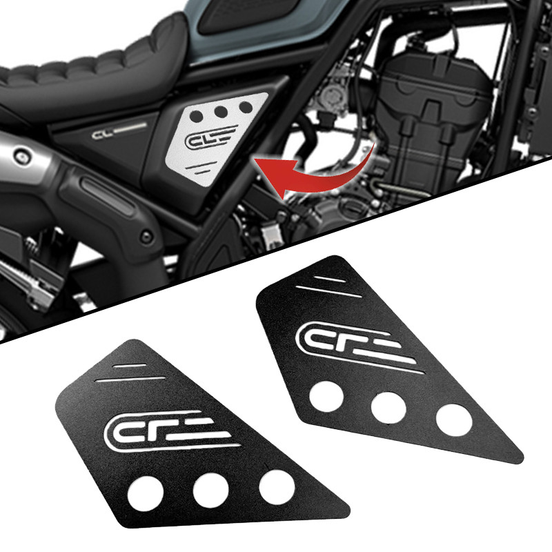 Fสำหรับ HONDA CL300 CL500 CL250 CL 500 ชุดครอบแบตเตอรี่อะลูมิเนียม CNC ฝาครอบด้านข้างเบาะนั่งซ้ายและ