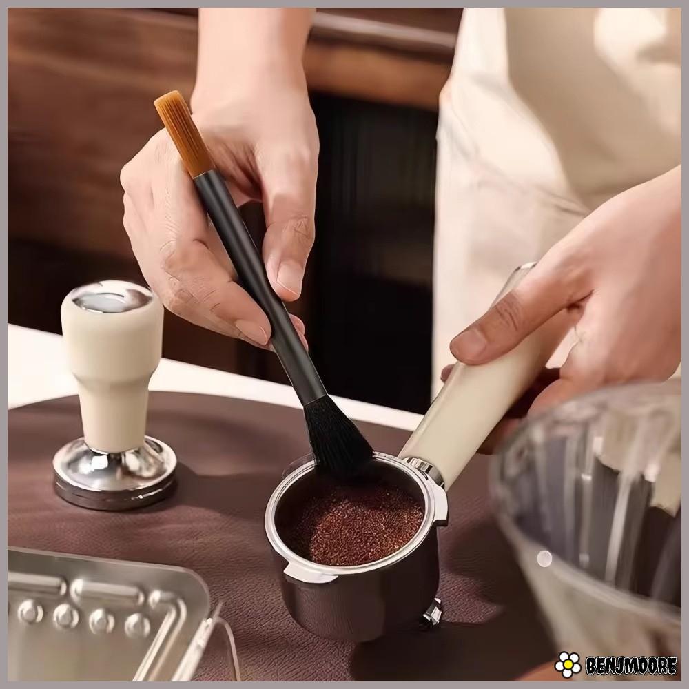 เบนโจเร แปรงหม้อกาแฟ, เครื่องมือทําความสะอาดเครื่องบดหลอดอลูมิเนียมขนนุ่ม, แปรงบาร์กาแฟสองหัวย้อนยุคสําหรับกาแฟ|เครื่องปิ้งขนมปัง ทําความสะอาด