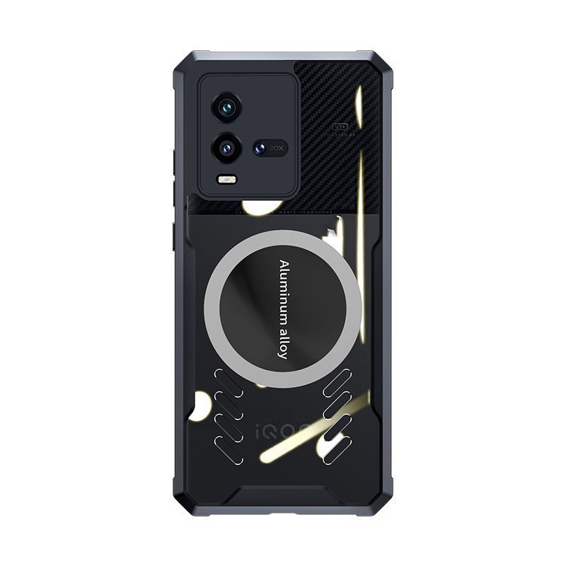 สําหรับ iQOO 10 graphene cooling เคสโทรศัพท์ vivoiqoo10Pro ถุงลมนิรภัย anti-drop แม่เหล็ก 5G ฝาครอบป