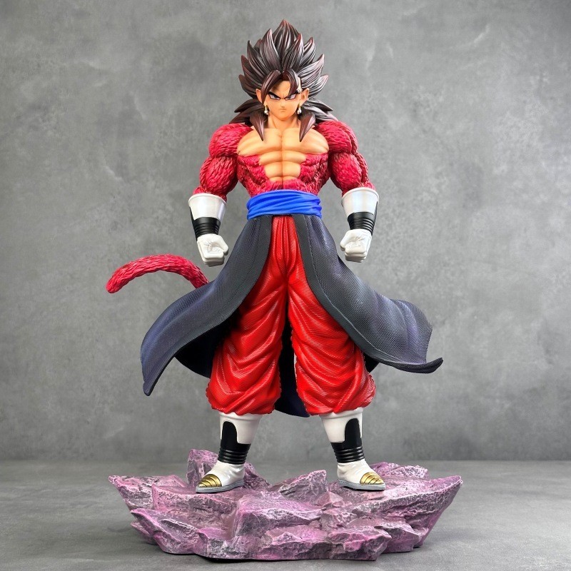 Dragon Ball Super Saiyan CK Super Four Vegeta สีดํารูปปั้นผมฉากชุดตกแต่งรูปกล่อง ET96