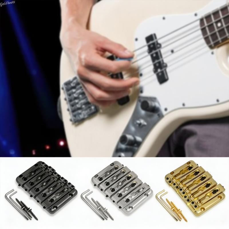 GB 5 String Bass Fixed Split Bridge เสริม Resonance และปรับความสูงได้