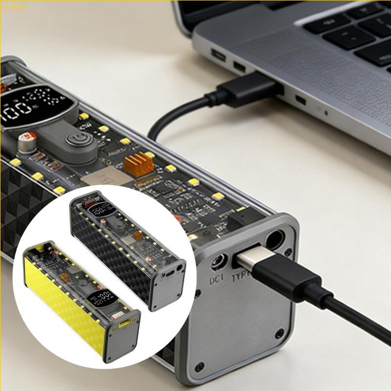 melody * น้ําหนักเบา 65W Energy Powerbank Case Enclosure Fit สําหรับ 8 ชิ้น 18650 แบตเตอรี่เหมาะสําห