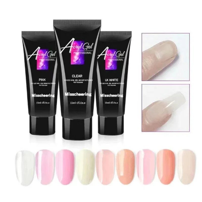 Nail Extension Glue 15m Crystal Quick Nail Extension Gel UV Phototherapy Glue Nail Phototherapy Gel