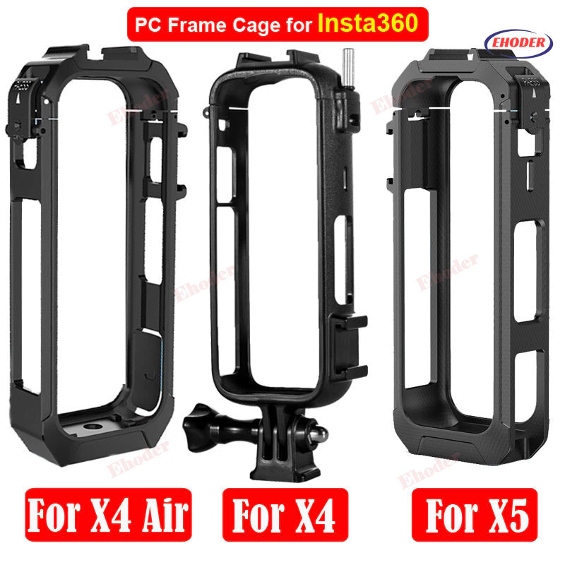 PC กรอบกรงสําหรับ Insta360 X4 Air X5 กันกระแทกกรอบสําหรับ Insta360X4Air Insta360x4 Insta360X5 กล้องอุปกรณ์เสริม