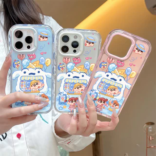 ✨จัดส่งฟรีในพื้นที่✨เคสโทรศัพท์การ์ตูนน่ารักสำหรับ iPhone16 15 14 Pro PLUS 13 12 11 PROMAX เคสป้องกัน TPU
