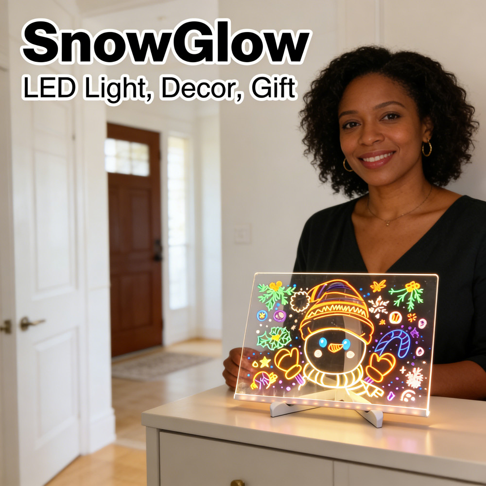 ACRYLIC LED ADVERTISING TABLE BOARD BONUS 12 PEN COLOR CLEAR PICTURE CAFE MENU EDUCATION PREMIUM 2 ข