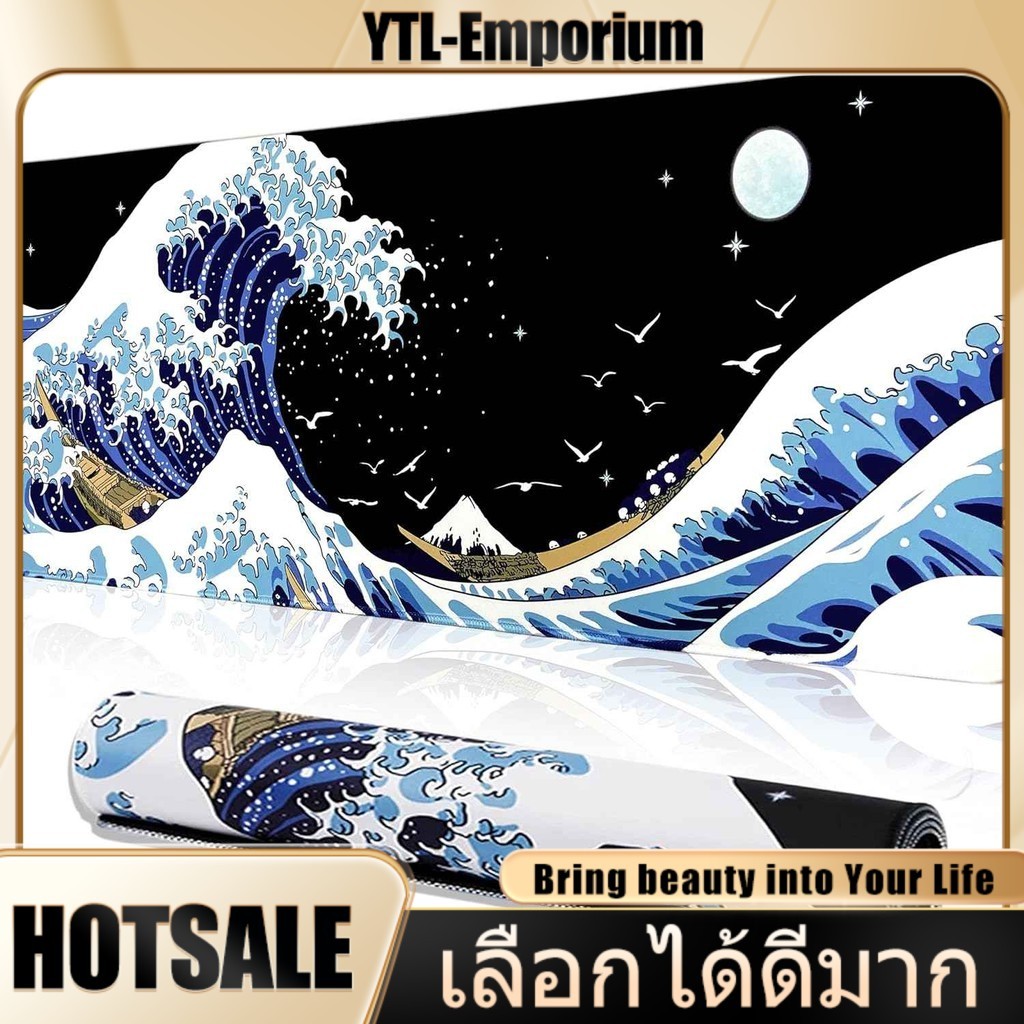 EMP แผ่นรองเมาส์เกมมิ่งลายพิเศษ – ขนาดใหญ่ 60x30 ซม. พร้อมคีย์ลัดภาษาไทยและลวดลายสวยงามหลากหลาย