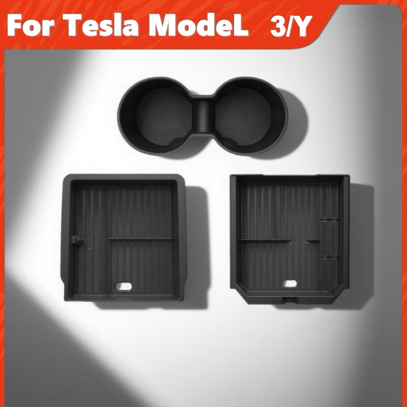 สําหรับ Tesla รุ่น 3 Highland / รุ่น Y Juniper 2025 คอนโซลกลางด้านข้าง Kick Pads ภายใน Protector