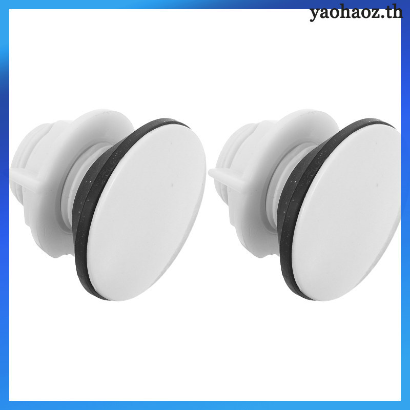 2 ชิ้นพลาสติกห้องน้ําถังปลั๊กสีขาว ABS Water Tower Caps สําหรับใช้ในบ้าน yaaohaoz
