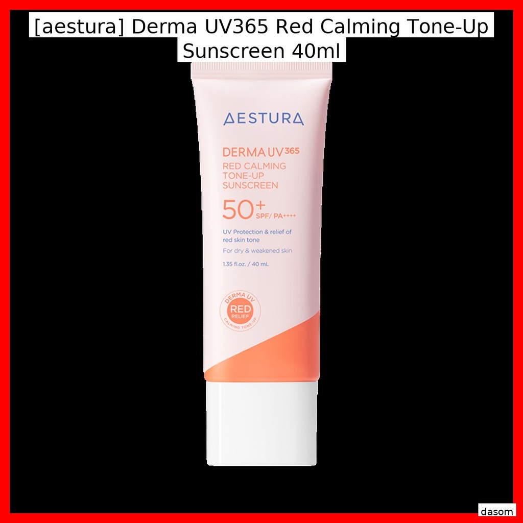 [aestura] Derma UV365 Red Calming Tone-Up Sunscreen 40ml / Calming, Tone-Up by dasom