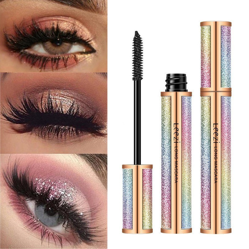 มาสคาร่า 4D ยาวหนา Curling Quick Dry มาสคาร่ากันน้ําผู้หญิง Eyes Make Up