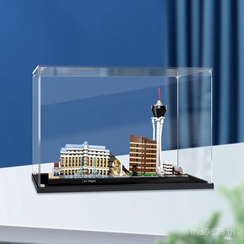รูปอะคริลิค 21047 ป้องกันฝุ่น Lego Las Vegas Skyline เหมาะสําหรับกล่องเก็บกล่องแสดงโปร่งใส WZLQ