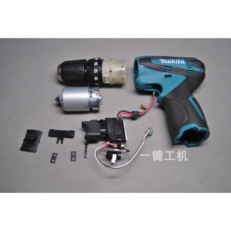 Makita makita 10.8V สว่านไฟฟ้าแบบชาร์จไฟได้ DF030 DF330DWE อุปกรณ์เสริมมอเตอร์สวิตช์เกียร์